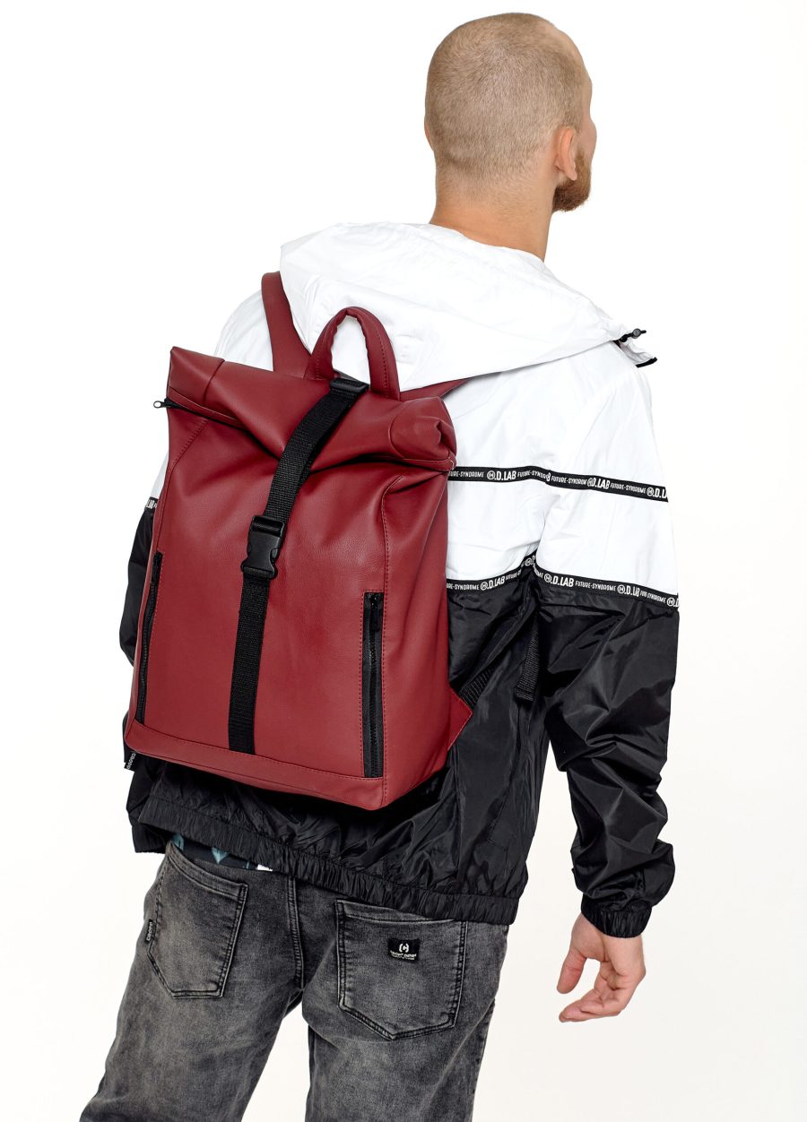 Рюкзак роллтоп чоловічий Sambag RollTop One бордовий