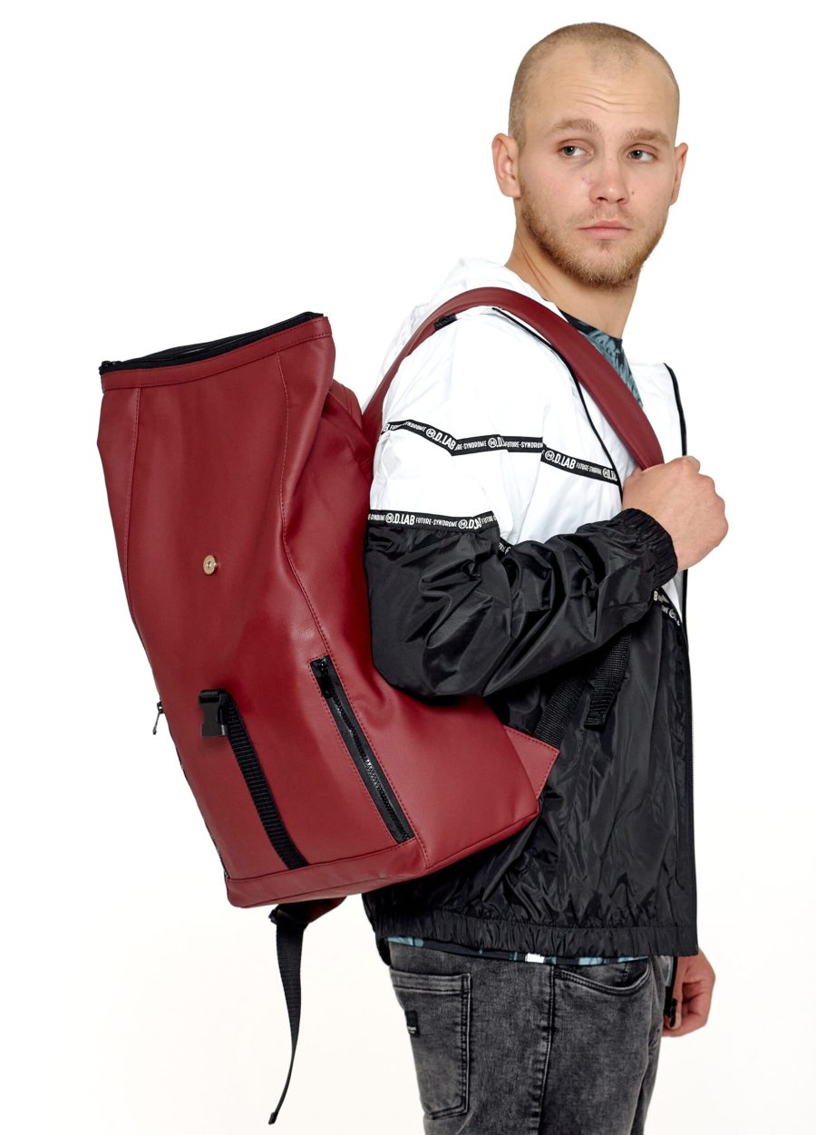 Рюкзак роллтоп чоловічий Sambag RollTop One бордовий