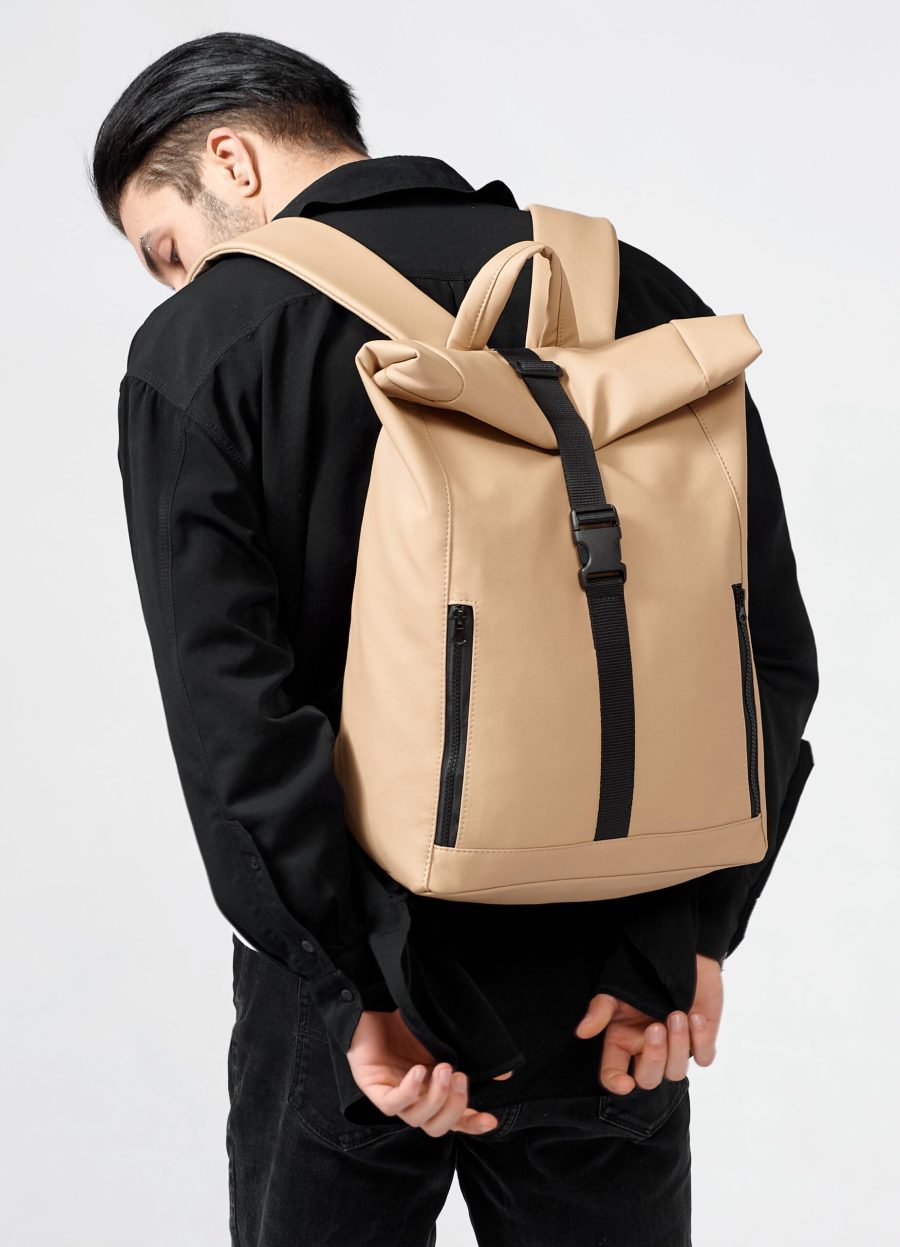 Рюкзак чоловічий роллтоп Sambag RollTop One бежевий