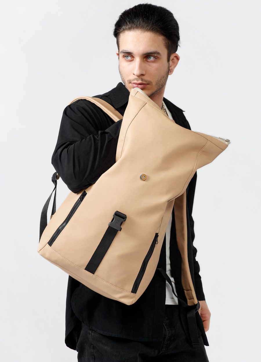 Рюкзак чоловічий роллтоп Sambag RollTop One бежевий