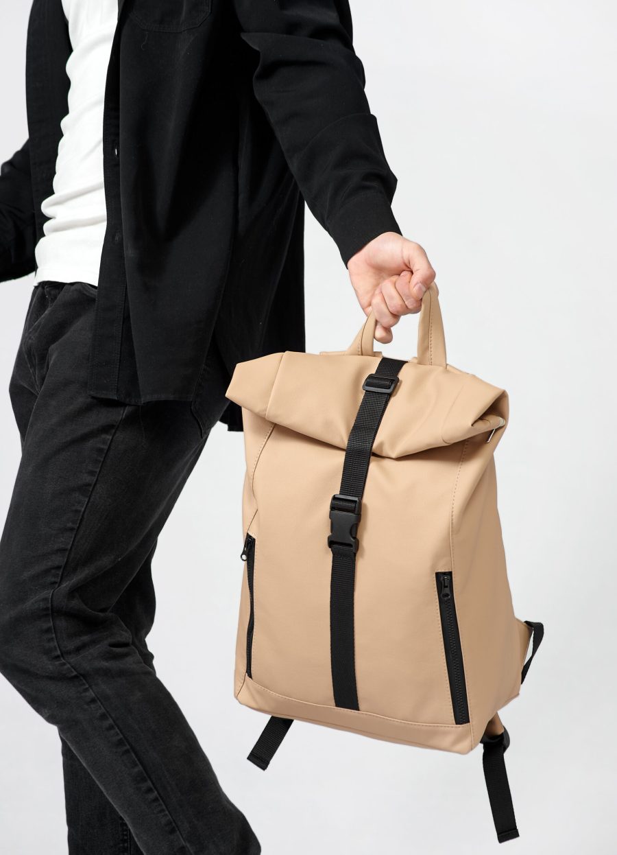 Рюкзак чоловічий роллтоп Sambag RollTop One бежевий