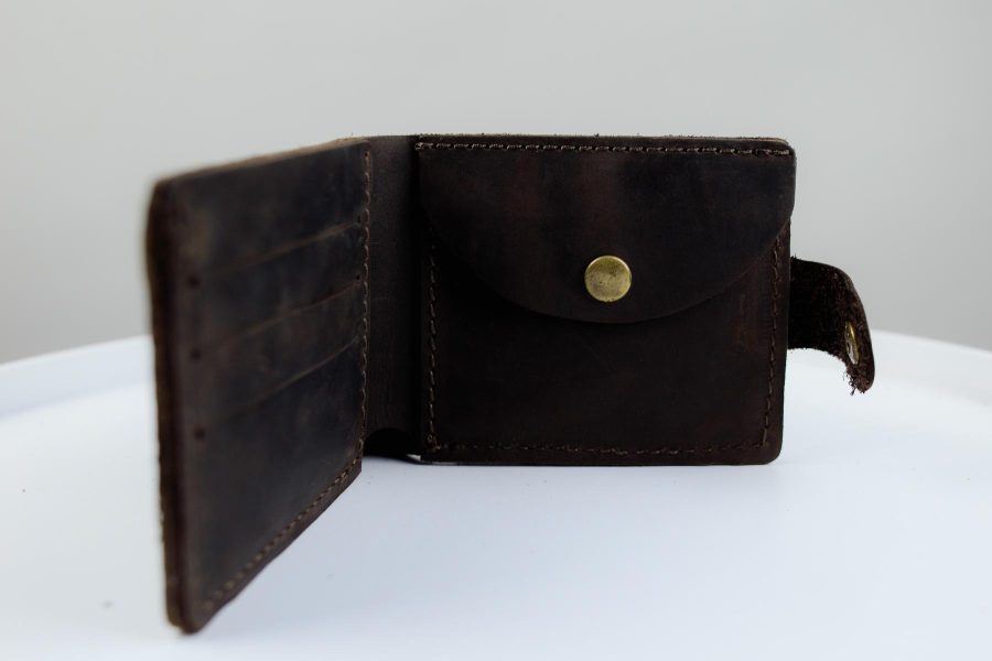 Гаманець чоловічий Skill Crazy Horse тиснення крокодил коричневий