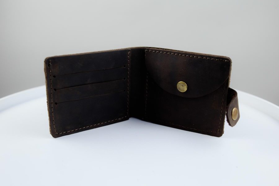 Гаманець чоловічий Skill Crazy Horse тиснення крокодил коричневий